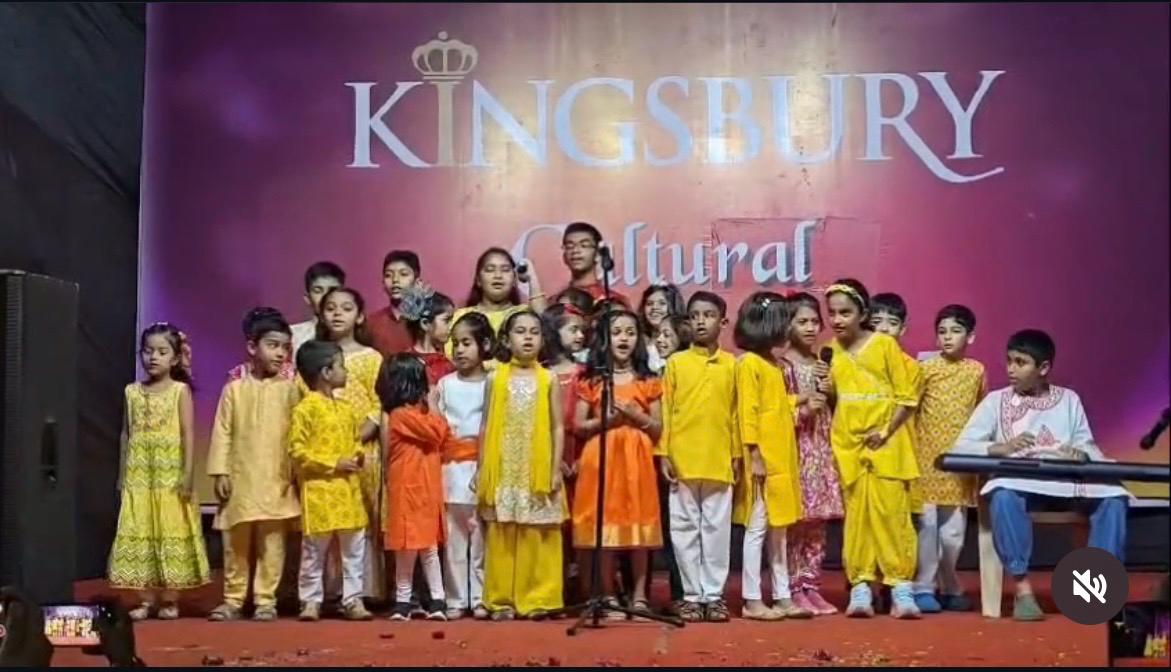 Students performing at Kingsbury Cultural event